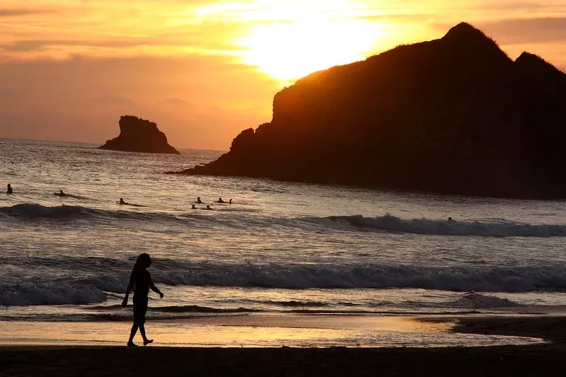 Zipolite Beach in Oaxaca, Mεξικό
