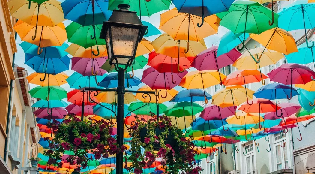 Umbrella Sky Project, Agueda, Πορτογαλία