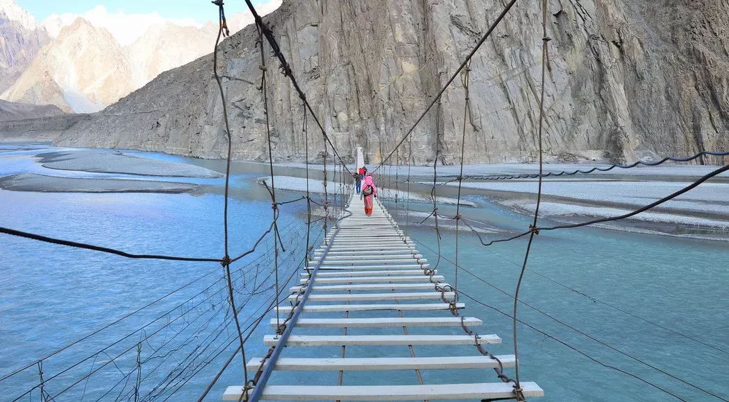 Hussaini Hanging Bridge, Πακιστάν