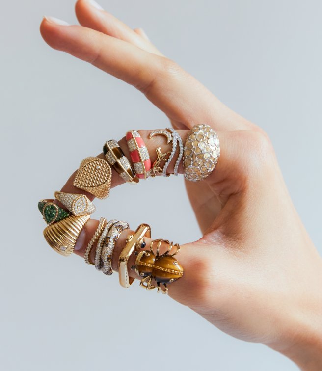 When fine jewelry meets Parisian cool: Yvonne Léon at SERKOS