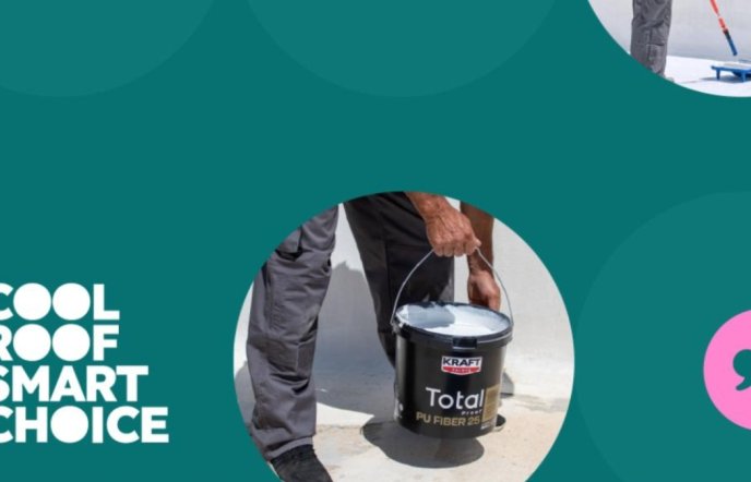 Η KRAFT Paints καλεί τους επαγγελματίες του κλάδου να ακολουθήσουν το trend “Cool Roof. Smart Choice” μέσα από τη νέα διεθνή καμπάνια της