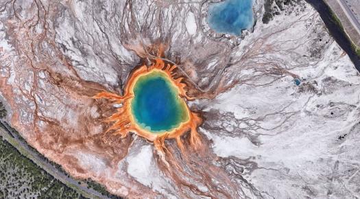 Πολύχρωμη θερμή πηγή, Εθνικό Πάρκο Yellowstone, ΗΠΑ